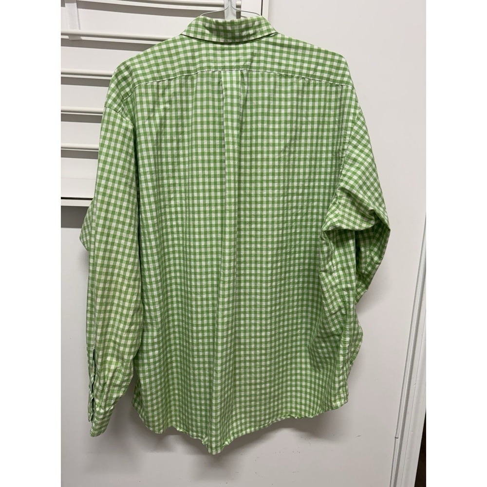 Ralph Lauren Blake Shirt Mens 2XL Green Gingham Relaxed Fit Cotton - Picture 4 of 7